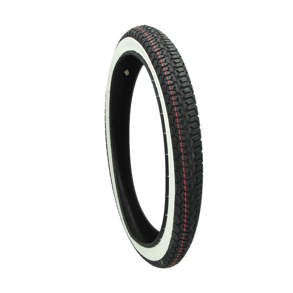 Däck 2.25 - 16 " vit sida