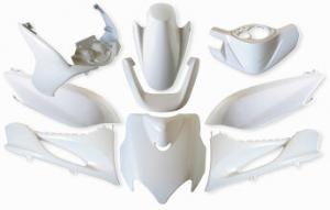 Kåpset Metallicvit Yamaha Jog R/RR 9 delar