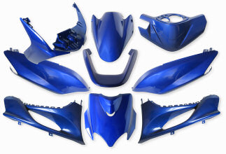Kåpset Metallic blå Yamaha Jog R/RR 9 delar