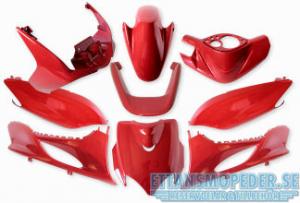 Kåpset Ferrari Röd Yamaha Jog R/RR 9 delar