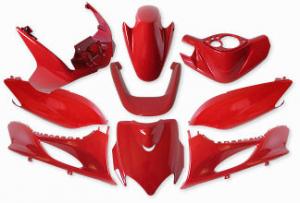 Kåpset Metallic röd Yamaha Jog R/RR 9 delar