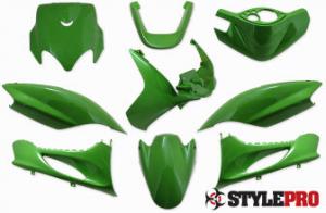 Kåpset Kawasaki Grön Yamaha Jog R/RR 9 delar