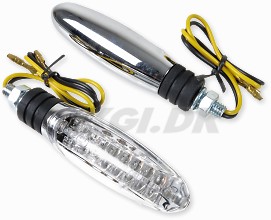 Blinkers långa krom LED 1 par