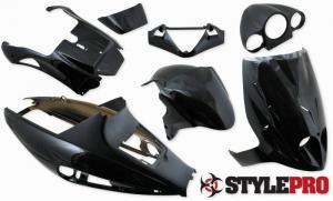 Kåpset Metallic svart Malaguti Phantom F-12