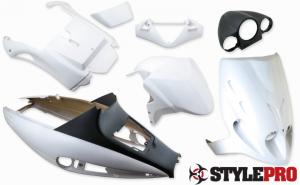 Kåpset Matt vit Malaguti Phantom F-12