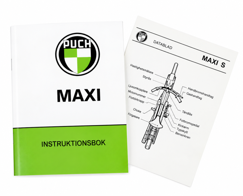 Instruktionsbok Puch Maxi S