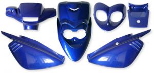 Kåpset Metallicblå Yamaha BWs NG 6 delar