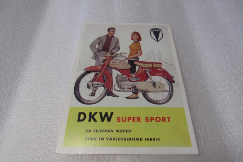 Vykort DKW Super Sport