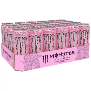 Energidryck Monster Strawberry Dreams 50cl x 24 st inkl pant
