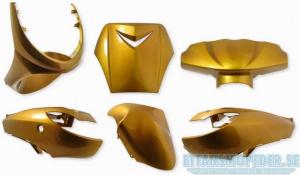 Kåpset metall gul Peugeot Vivacity