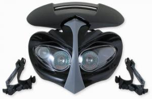 Framlyse svart/grå Aero Universal