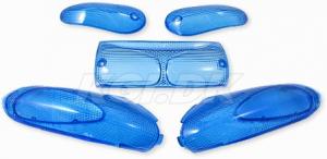 Blinkers och Baklyktsglas Blå Gilera Stalker