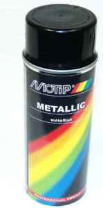 Sprayfärg Svart metallic 400ml Motip