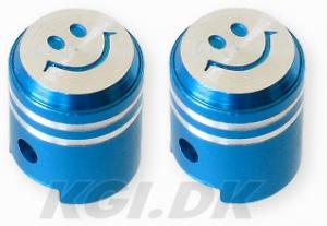 Ventilhatt kolv smiley Blå 1 par Universal