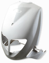 Frontkåpa Metallic Vit PGO T-REX