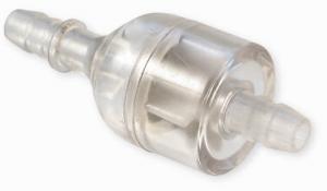 Bensinfilter rund vit mini