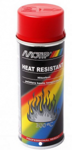 Sprayfärg Röd värmetålig 400ml Motip