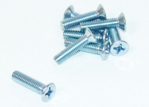 Stjärnskruv M6x25mm försänkt FZB