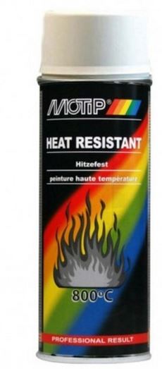 Sprayfärg Vit värmetålig 500ml Motip