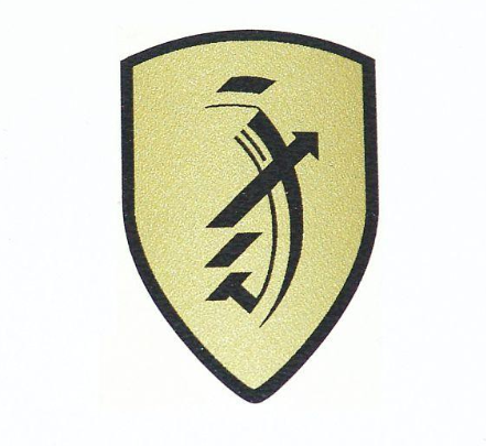Dekal Zundapp logo guld 30x45mm