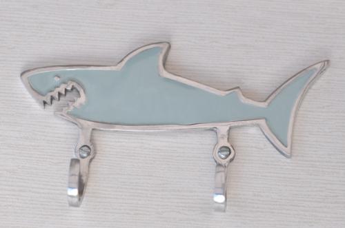 Dubbelkrok Haj gråblå