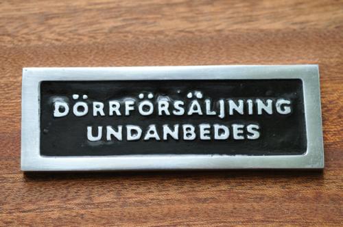 DÖRRFÖRSÄLJNING UNDANBEDES