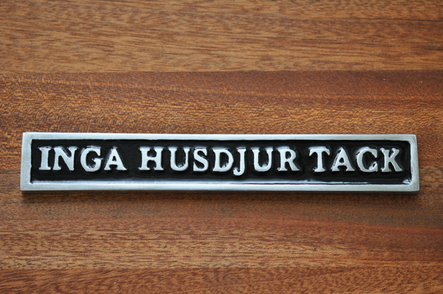 INGA HUSDJUR TACK - svart