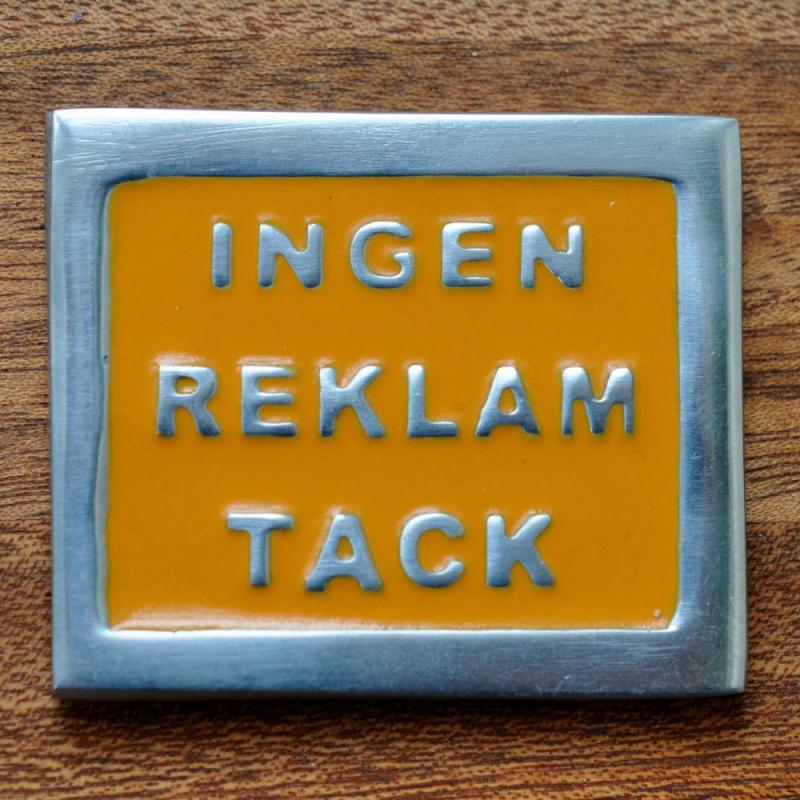 INGEN REKLAM TACK - orange