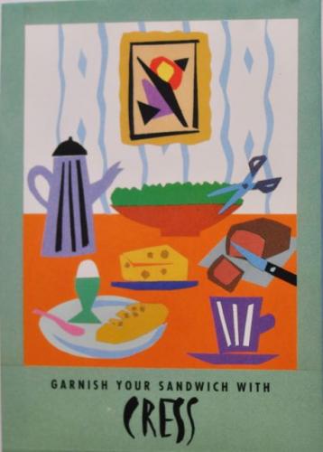 Seed Packet Postcard - Cress