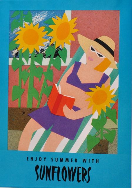 Seed Packet Postcard - Sunflowers