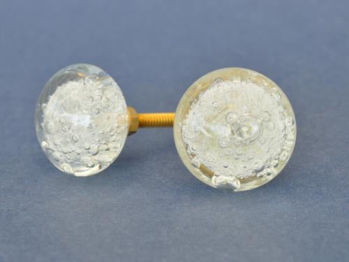 Glasknopp - Bubblor - Klar