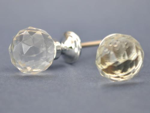 Glasknopp - Slipat klot - Klar