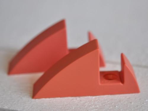 Hyllkonsol pastellröd 19 mm