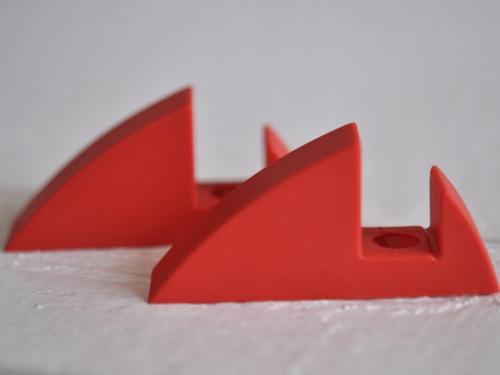 Hyllkonsol röd 16 mm