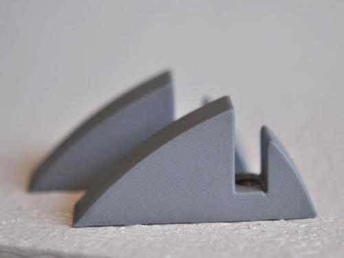 Hyllkonsol silvergrå 8 mm