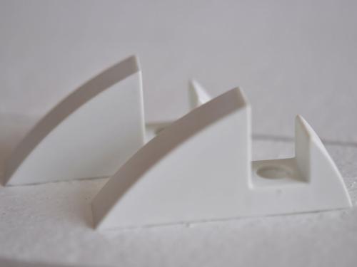 Hyllkonsol vit 16 mm