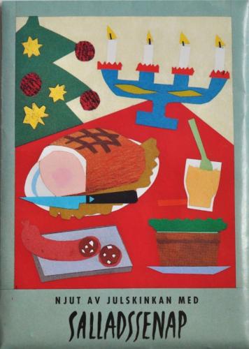 Julkort med frön - Salladssenap