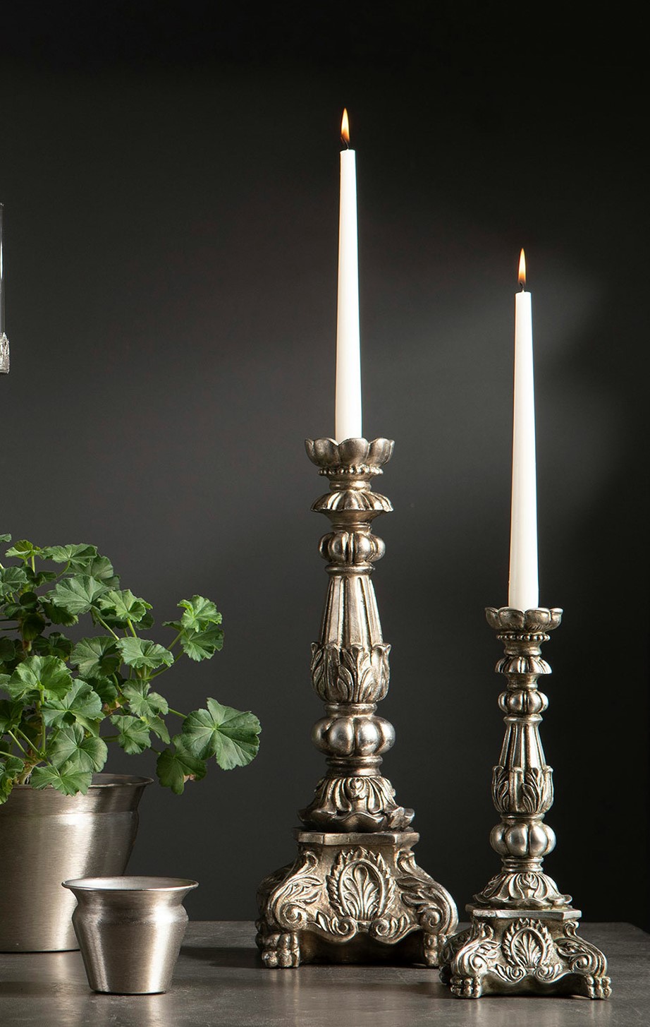 Ljusstake Antiksilver Small