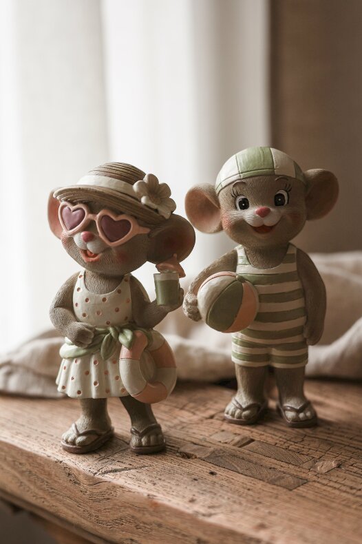 Mr & Mrs Summer Mouse 2 Pack