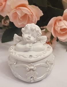 Ängel - Hjärtformad Ask