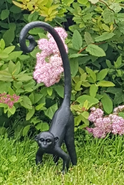 Apa Med Lång Svans - Svart