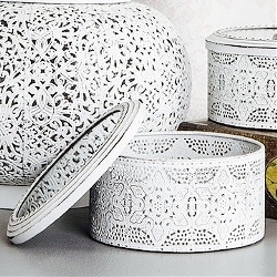 Product Image for Ask Med Spegellock - Antikvit metall