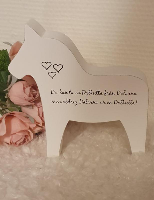 Product Image for Dalahäst Dalkulla vit trä