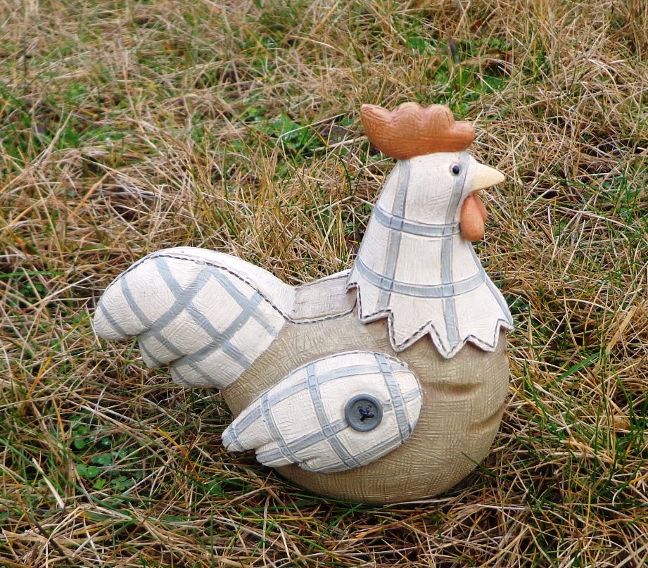 Dekorativ Tupp 13 Cm