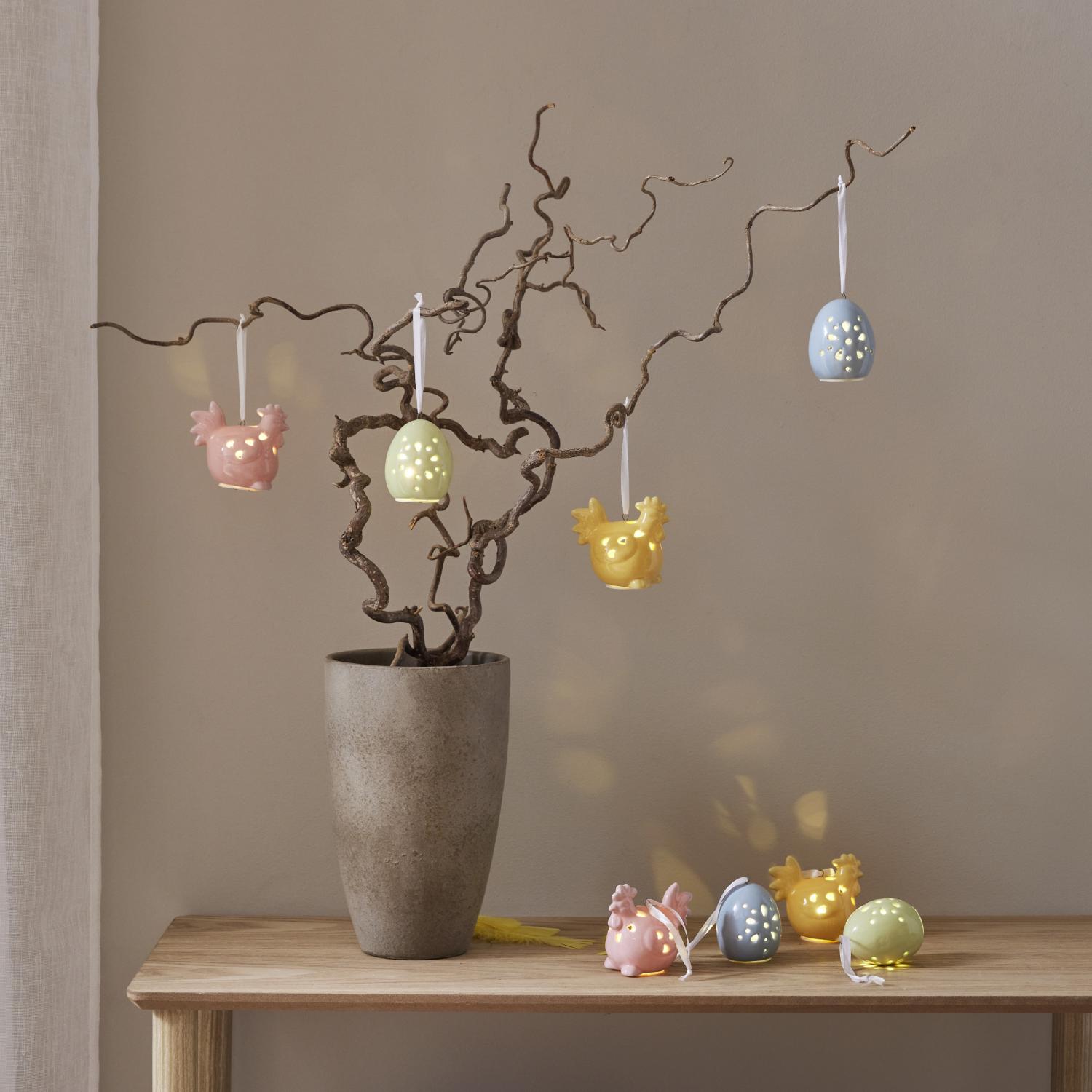 Hängande Höna & Ägg - 4-pack - LED