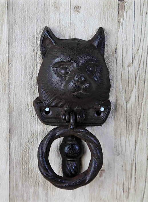 Dörrkläpp – Dörrknackare Katt I Gjutjärn