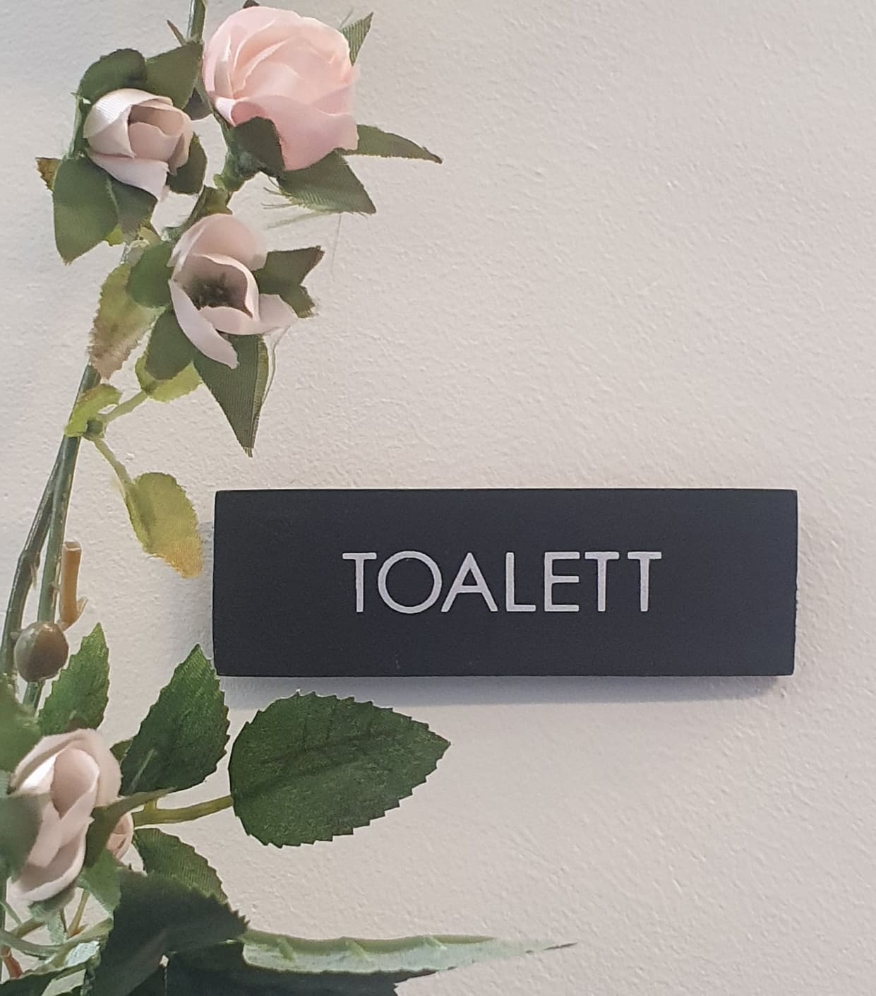 Dörrskylt I Trä - Toalett