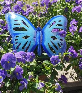 Fjäril I Plåt Turkos