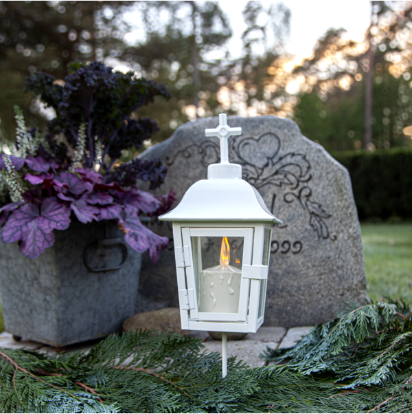 Product Image for Gravlykta - Vit metall