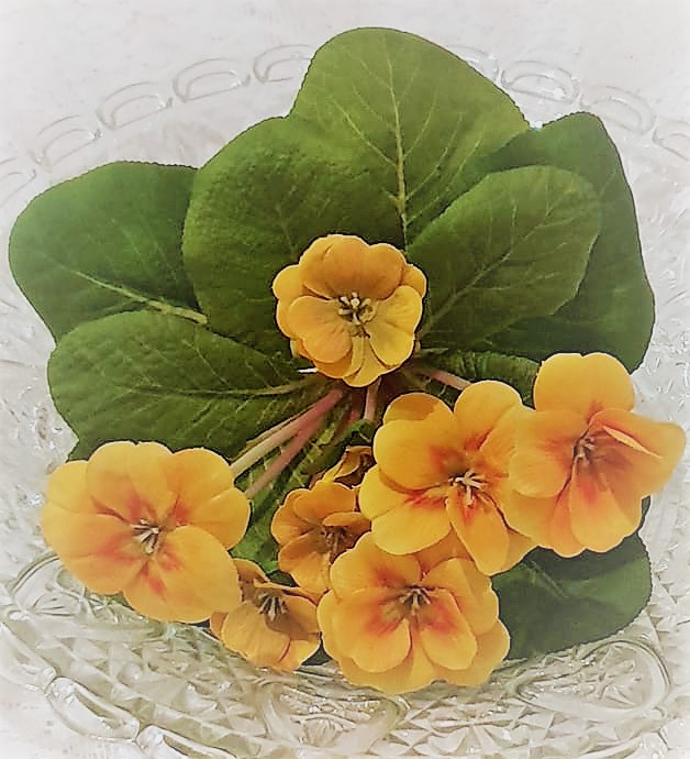 Gul Primula Konstgjord Blomma